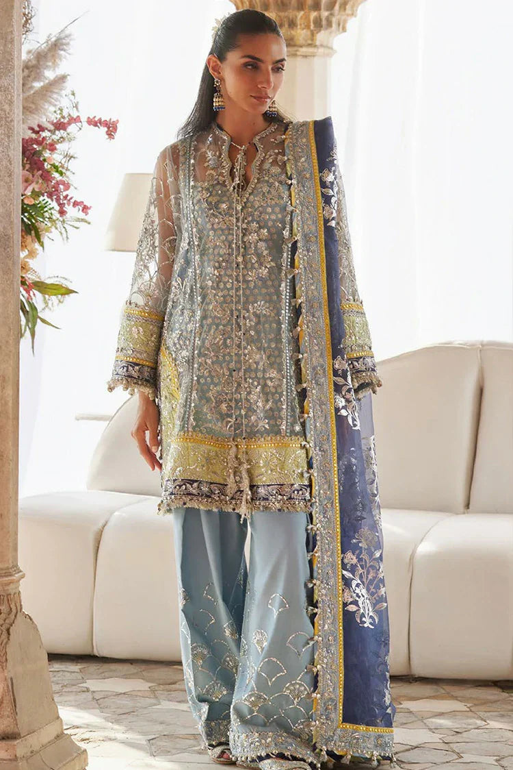 Zaha - Gossamer Wedding Festive Collection - NILOFAR-E-SHAAM ZC25-04 - Unstitched