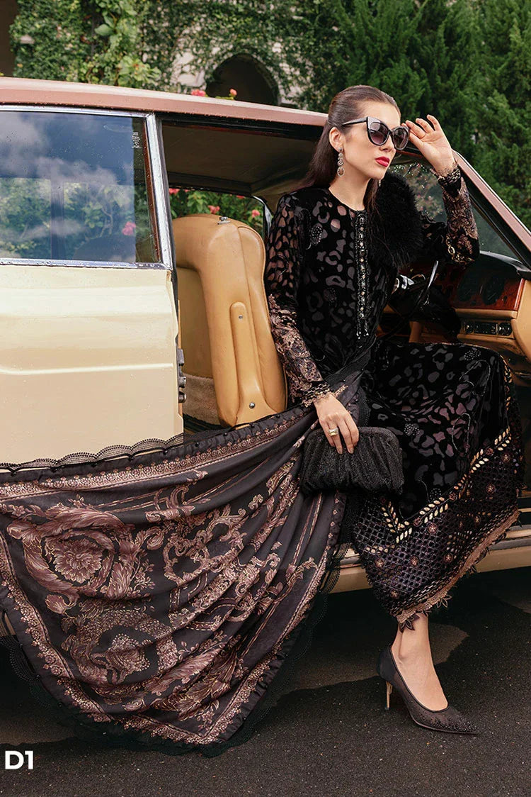 Maria B - Winter Luxe Linen Collection - WL-1301 - Unstitched