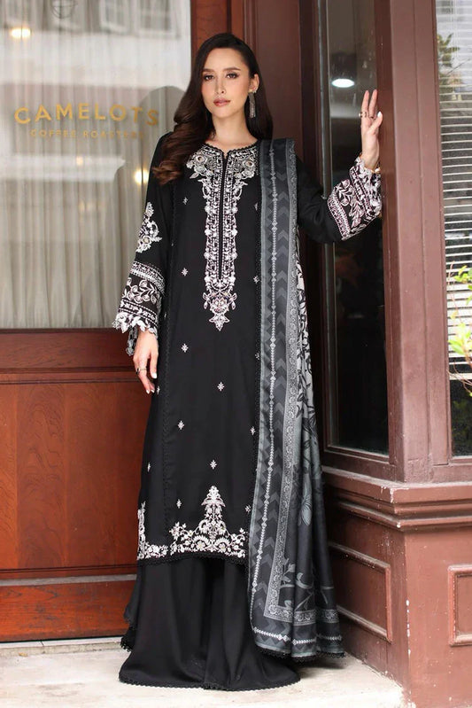Noor by Saadia Asad - Noor Winter Embroidered Printskhaas Collection - Design 10A - Unstitched