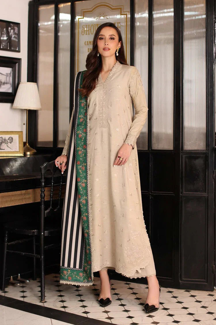 Noor by Saadia Asad - Noor Winter Embroidered Printskhaas Collection - Design 1B - Unstitched