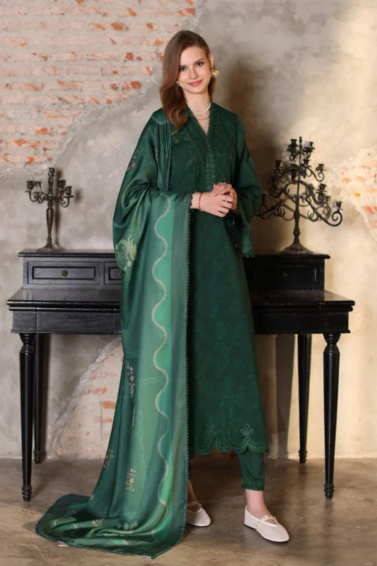 Noor by Saadia Asad - Noor Winter Embroidered Printskhaas Collection - Design 3A - Unstitched