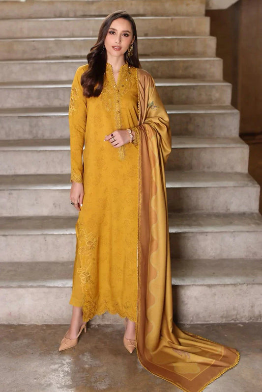 Noor by Saadia Asad - Noor Winter Embroidered Printskhaas Collection - Design 3B - Unstitched