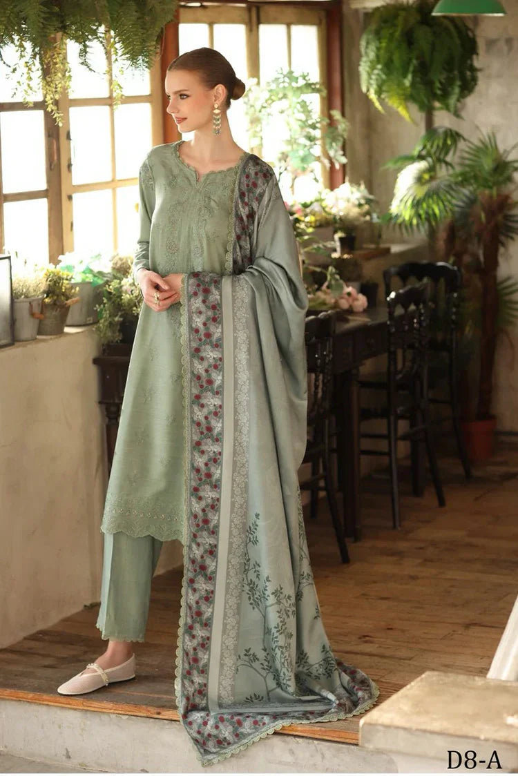 Noor by Saadia Asad - Noor Winter Embroidered Printskhaas Collection - Design 8A - Unstitched