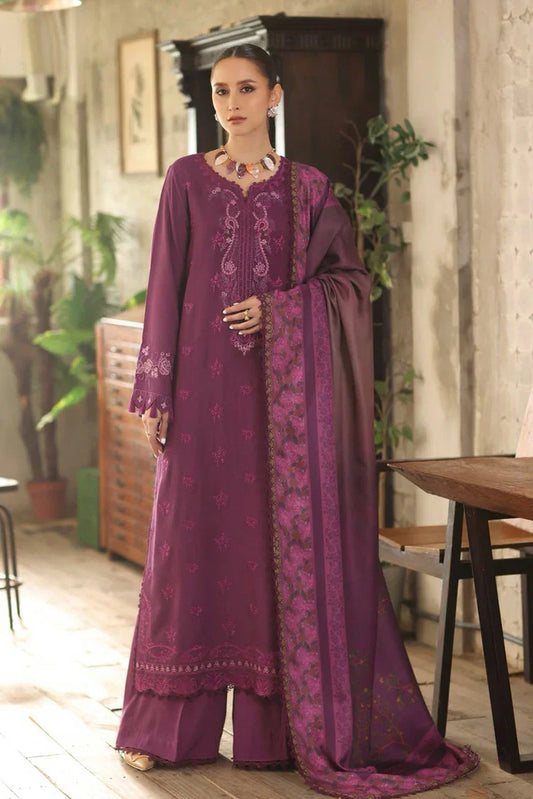 Noor by Saadia Asad - Noor Winter Embroidered Printskhaas Collection - Design 8B - Unstitched