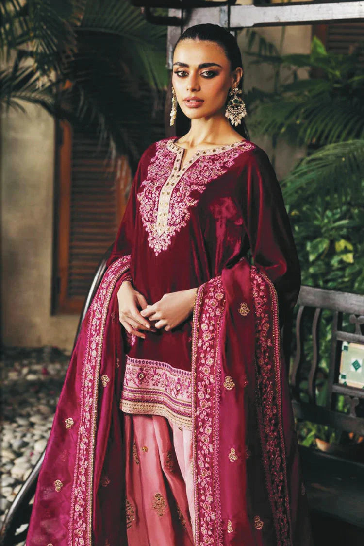 Zainab Chottani - Luxury Velvet Collection - 03 Rubi - Unstitched