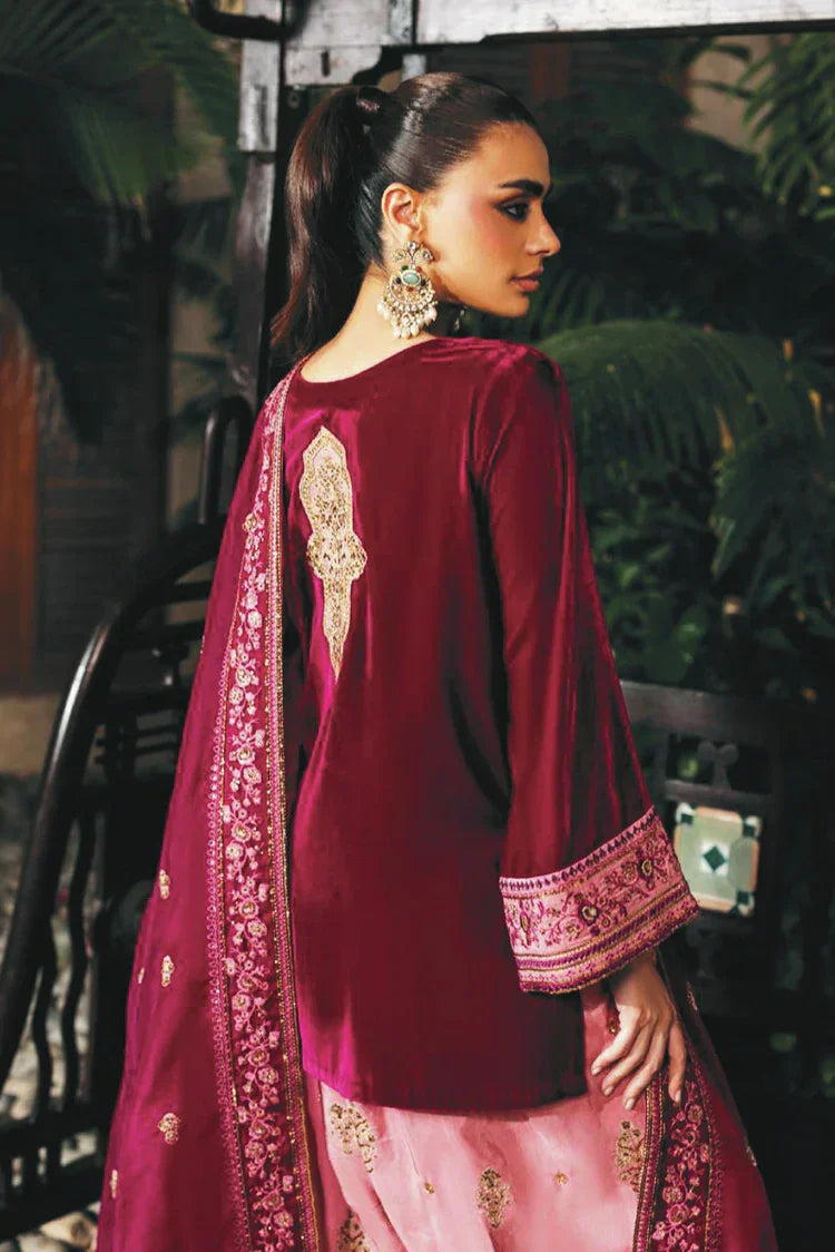 Zainab Chottani - Luxury Velvet Collection - 03 Rubi - Unstitched