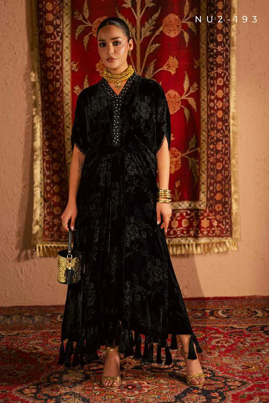 Nureh - Ballerina Embellished Velvet Palachi Collection - NU2-193 - Unstitched