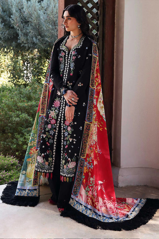 Republic Womenswear - Amaris Winter Shawl Collection - D11-Aveline - Unstitched