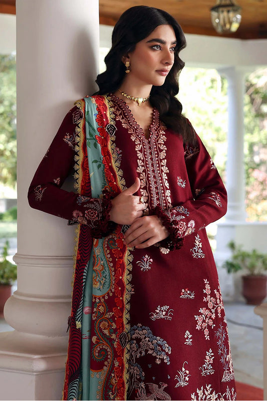 Republic Womenswear - Amaris Winter Shawl Collection - D4-Sienna - Unstitched