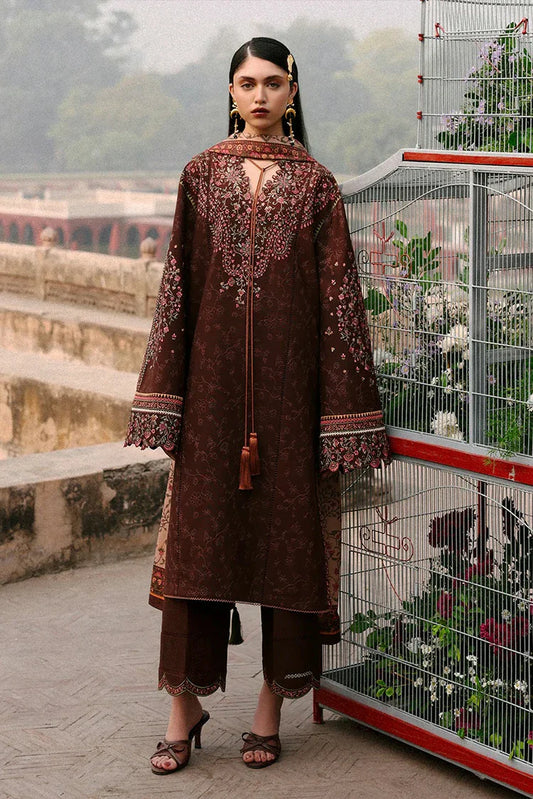 Hussain Rehar - Jugnu Khaddar Autumn Winter Edit 2 - Sena-1204 - Unstitched