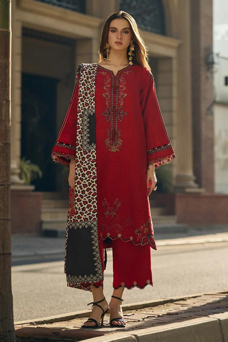 Charizma - Poshima Embroidered Peach Leather Collection Vol 2 - PSW5-14 - Unstitched