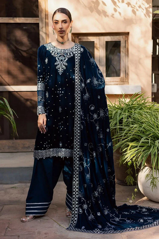 Nureh - Maya Embroidered Velvet Collection Vol 3 - NW-114 - Unstitched