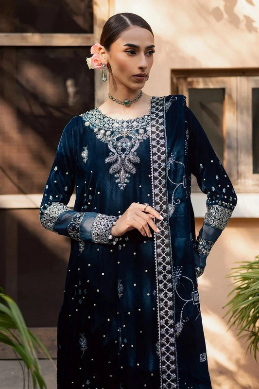 Nureh - Maya Embroidered Velvet Collection Vol 3 - NW-114 - Unstitched