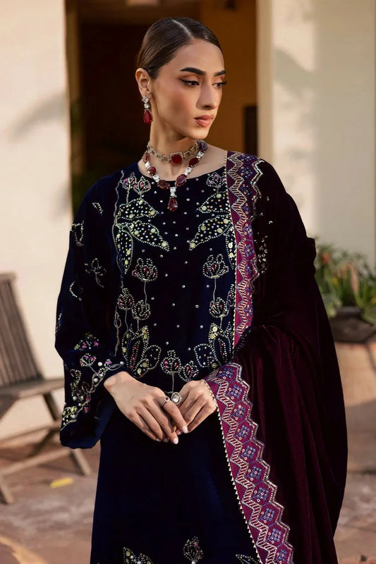 Nureh - Maya Embroidered Velvet Collection Vol 3 - NW-116 - Unstitched
