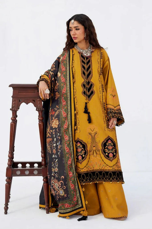 Saira Rizwan - Heritage Khaddar Karandi Collection - ZARD-03 - Unstitched