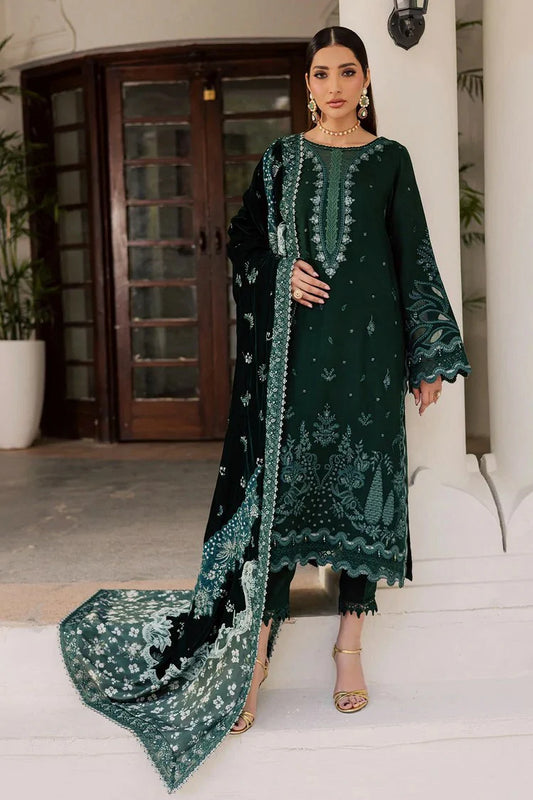 Nureh - Exclusive Luxury Unstitched Peach Leather Collection Vol 4 - NE-199 - Unstitched