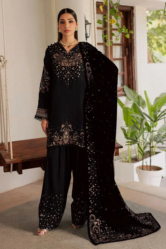 Nureh - Exclusive Luxury Unstitched Peach Leather Collection Vol 4 - NE-202 - Unstitched