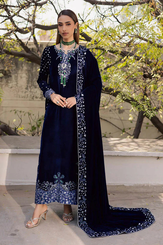 Nureh - Maya Embroidered Velvet Collection Vol 4 - NW-121 - Unstitched