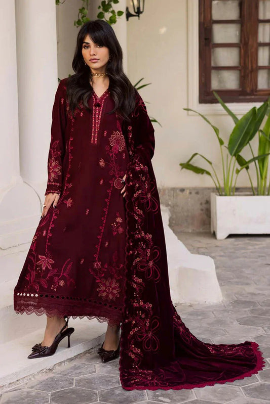 Nureh - Exclusive Luxury Unstitched Peach Leather Collection Vol 6 - NE-211 - Unstitched