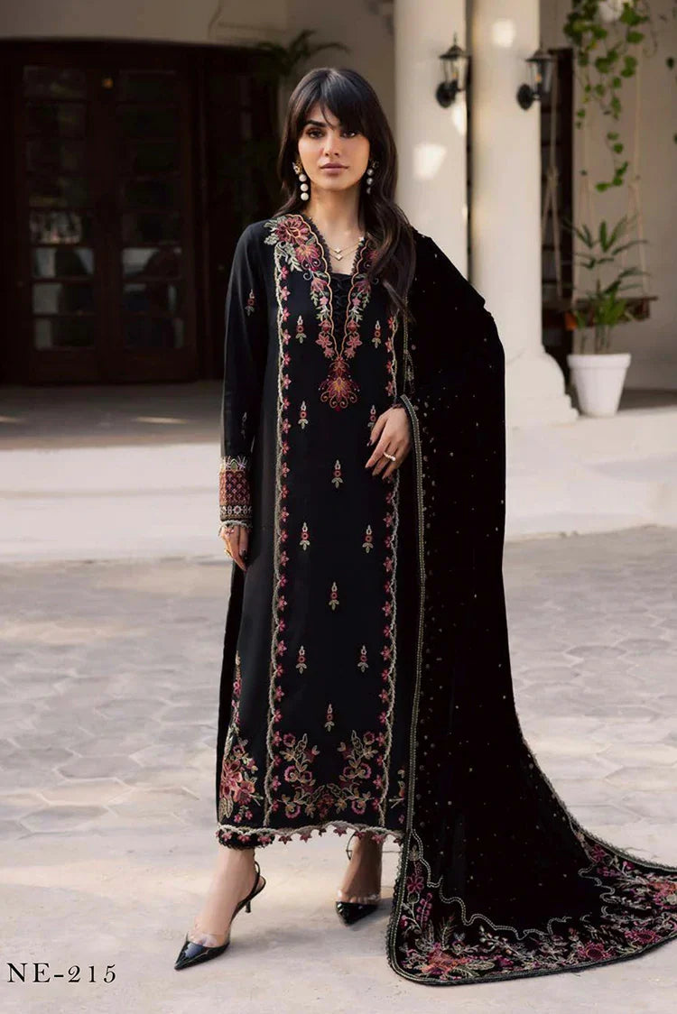 Nureh - Exclusive Luxury Unstitched Peach Leather Collection Vol 6 - NE-215 - Unstitched