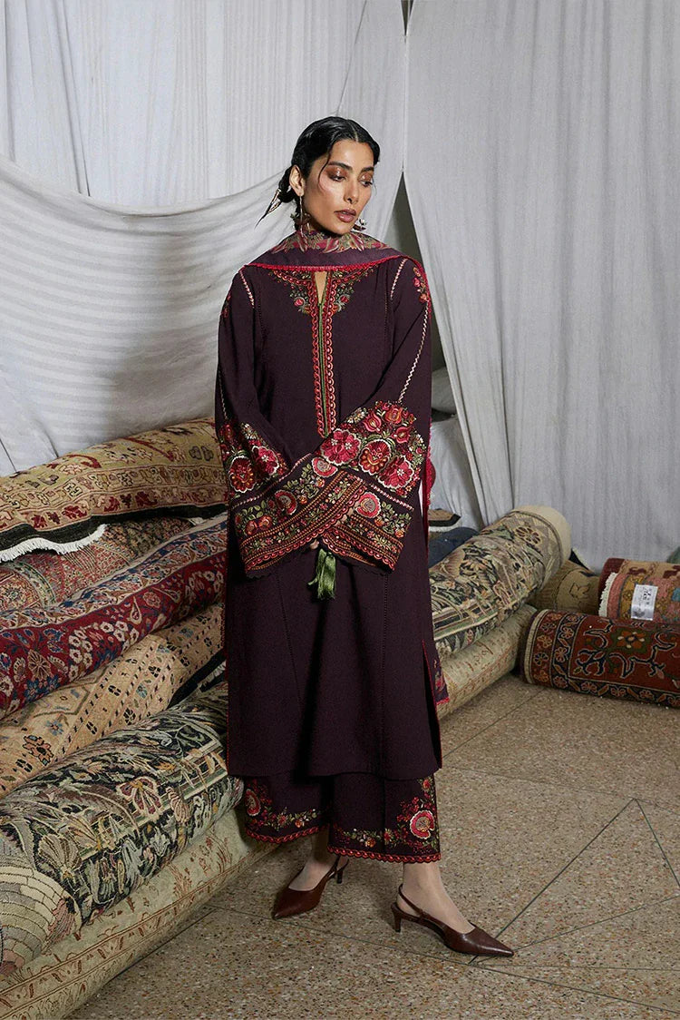 Hussain Rehar - Jugnu Karandi Unstitched AW 25 Edit 3 - LD1197-Bari - Unstitched