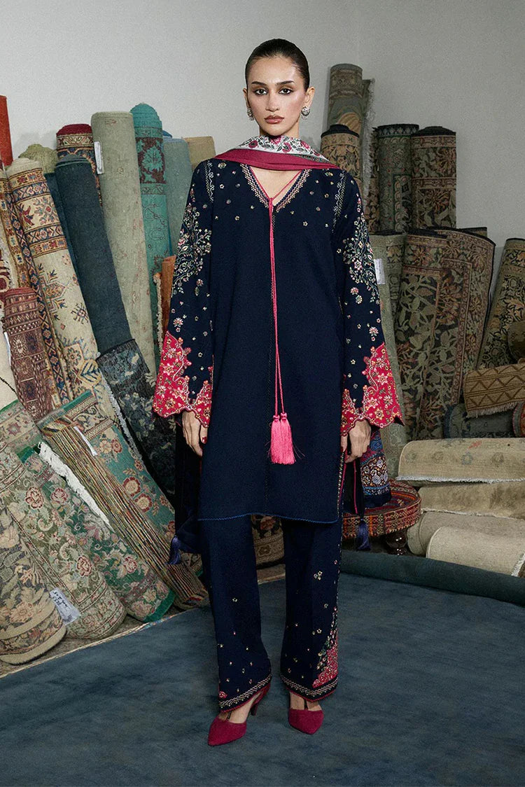 Hussain Rehar - Jugnu Karandi Unstitched AW 25 Edit 3 - LD1201-Firo - Unstitched