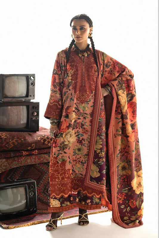 Zainab Chottani - Winter Shawl Collection - 10 Abibi - Unstitched