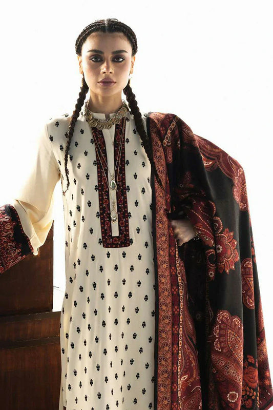 Zainab Chottani - Winter Shawl Collection - 01 Imani - Unstitched