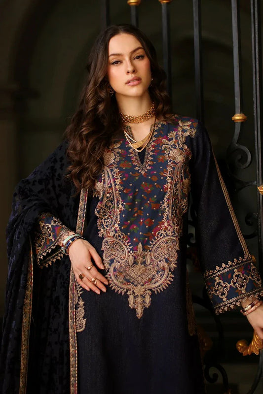 Charizma - Poshima Embroidered Peach Leather Collection Vol 3 - PSW5-16 - Unstitched