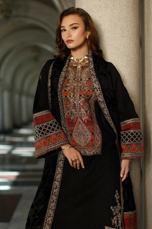 Charizma - Poshima Embroidered Peach Leather Collection Vol 3 - PSW5-21 - Unstitched