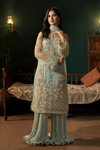 Fabiha Fatima - Mehar O Maah Luxury Festive Collection - 04 AQUAMARINE - Unstitched