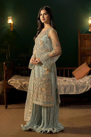 Fabiha Fatima - Mehar O Maah Luxury Festive Collection - 04 AQUAMARINE - Unstitched