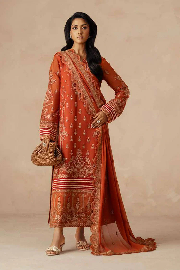 Freesia - Mehrun Luxury Chiffon Collection - FSU-5610 Roya - Unstitched