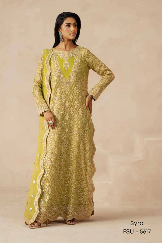 Freesia - Mehrun Luxury Chiffon Collection - FSU-5617 Syra - Unstitched