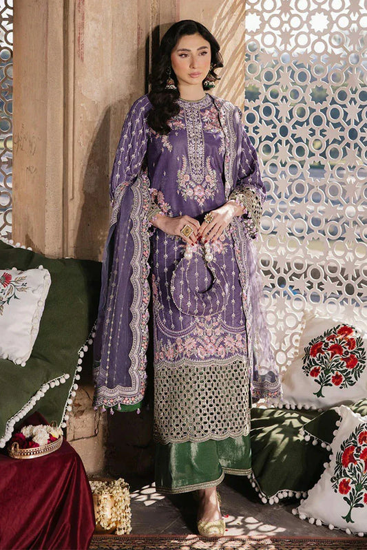 Zarizaa - Mukhtar e Khaas Festive Velvet Collection - 01 Unab - Unstitched