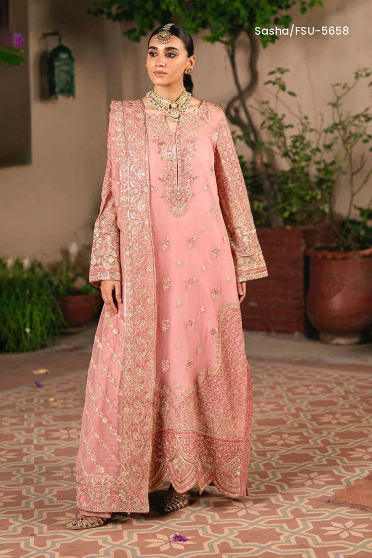 Freesia - Gulnaar Luxury Chiffon Collection - Sasha-FSU-5658 - Unstitched