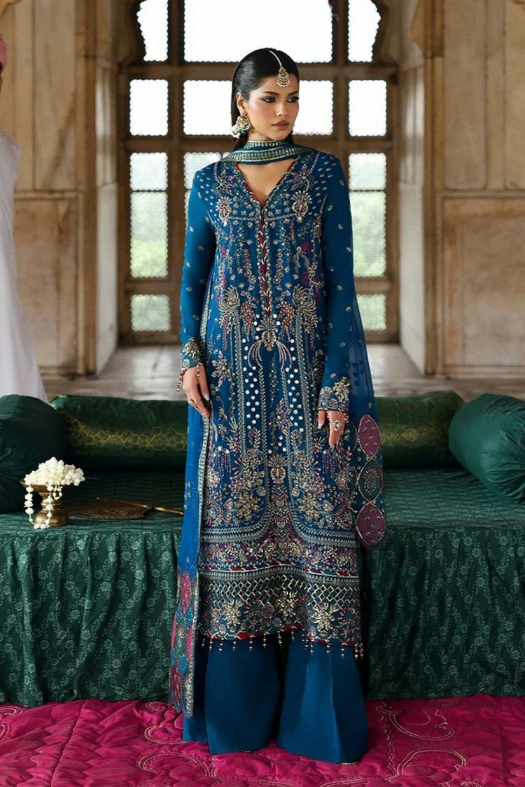 Emaan Adeel - Romansiyyah Luxury Formals - 09 ZARQ - Unstitched