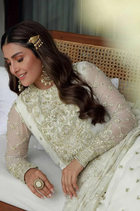 Gulmina - Luxury Handwork Chiffon Collection - 03-Ayra - Unstitched