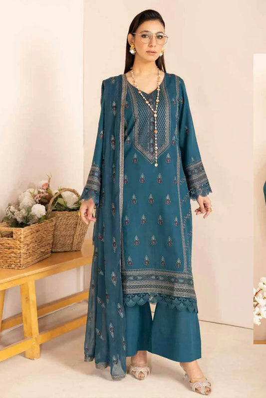 Noor e Fajar - Hania Embroidered Karandi Collection - KR-191 - Unstitched