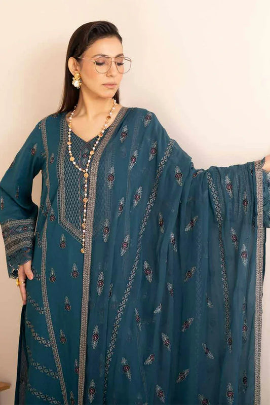 Noor e Fajar - Hania Embroidered Karandi Collection - KR-191 - Unstitched