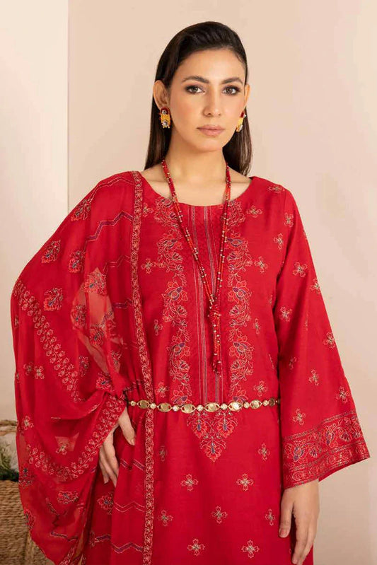 Noor e Fajar - Hania Embroidered Karandi Collection - KR-192 - Unstitched