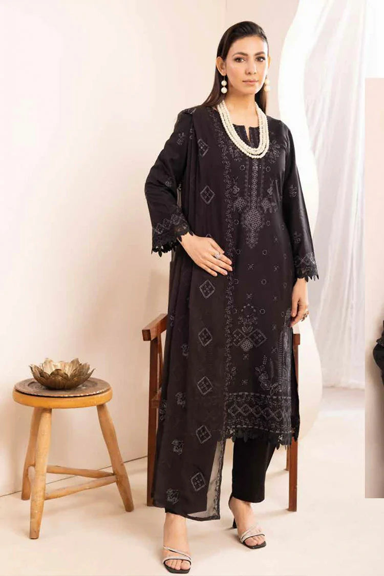 Noor e Fajar - Hania Embroidered Karandi Collection - KR-194 - Unstitched