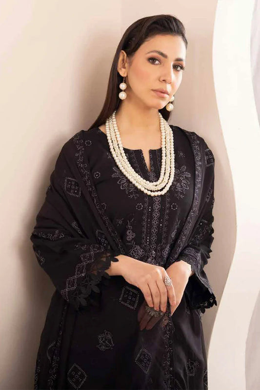 Noor e Fajar - Hania Embroidered Karandi Collection - KR-194 - Unstitched