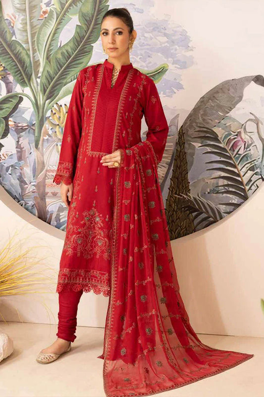 Noor e Fajar - Hania Embroidered Karandi Collection - KR-198 - Unstitched