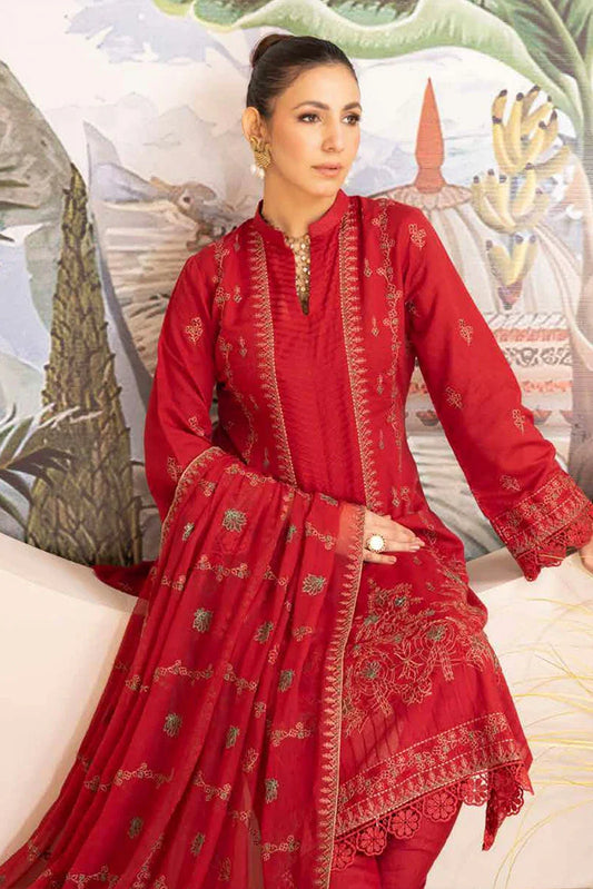 Noor e Fajar - Hania Embroidered Karandi Collection - KR-198 - Unstitched