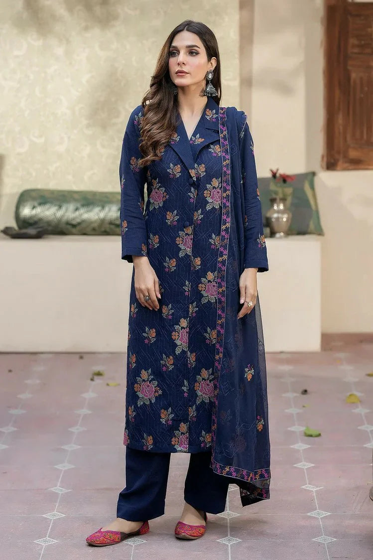 Noor e Fajar - Mehru Embroidered Karandi Collection - KR-182 - Unstitched