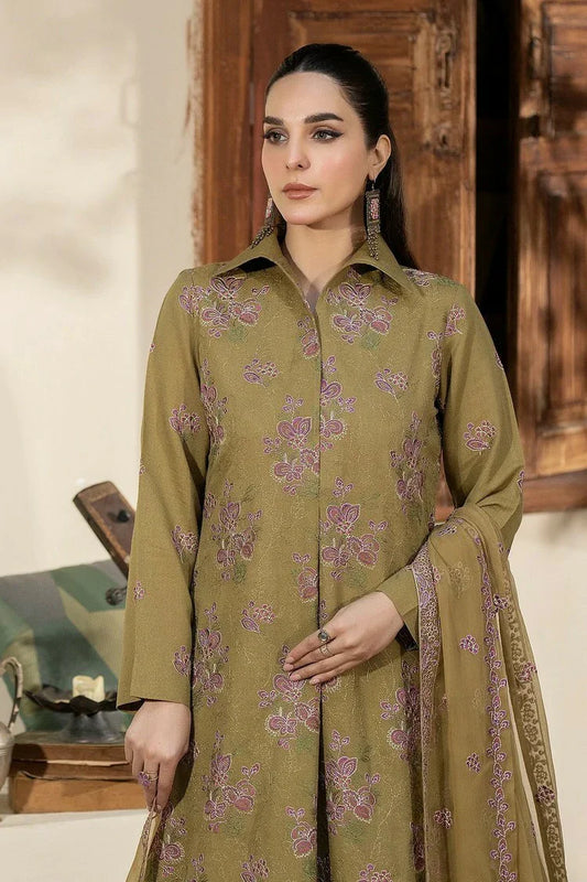 Noor e Fajar - Mehru Embroidered Karandi Collection - KR-185 - Unstitched