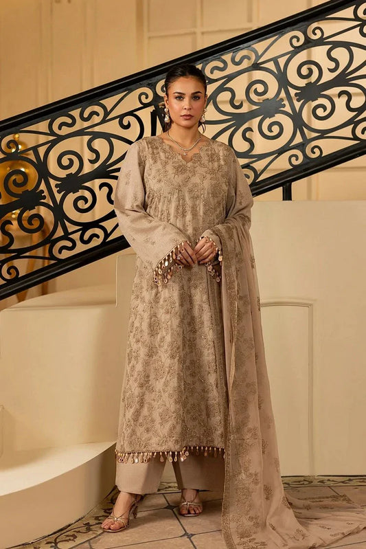 Noor e Fajar - Apana Embroidered Karandi Collection - KR-211 - Unstitched