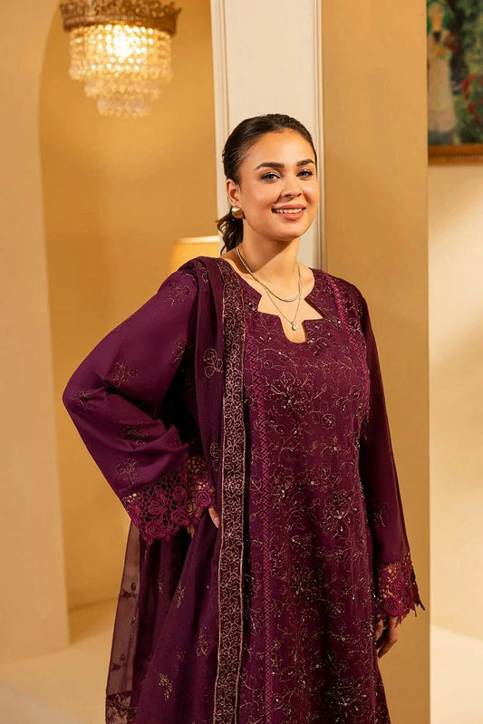 Noor e Fajar - Apana Embroidered Karandi Collection - KR-219 - Unstitched