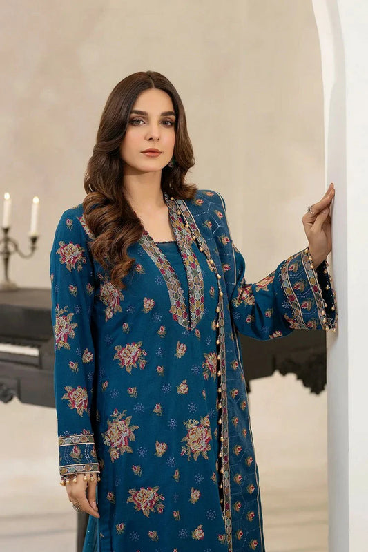 Raeesa - Dehleez Embroidered Karandi Collection - DK-001 - Unstitched